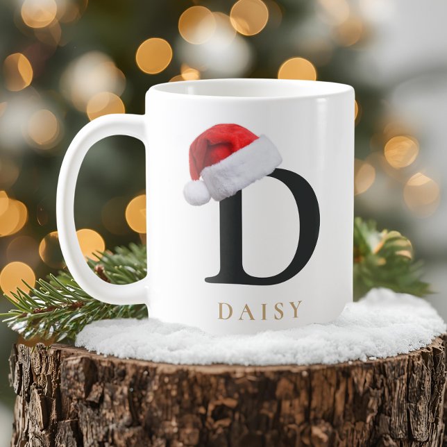 Caneca De Café Christmas Monogram Mug (Criador carregado)