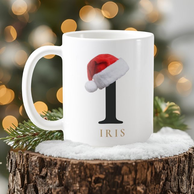 Caneca De Café Christmas Monogram Mug (Criador carregado)