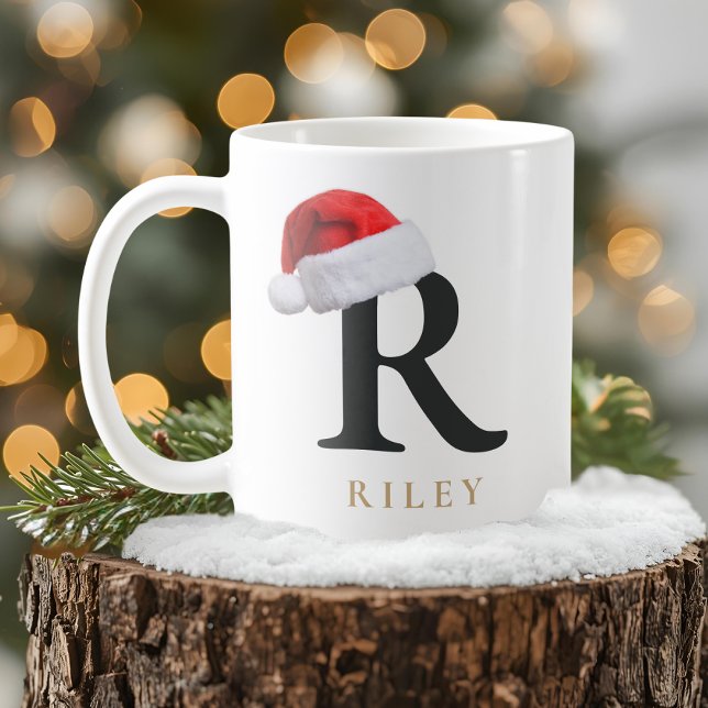 Caneca De Café Christmas Monogram Mug (Criador carregado)
