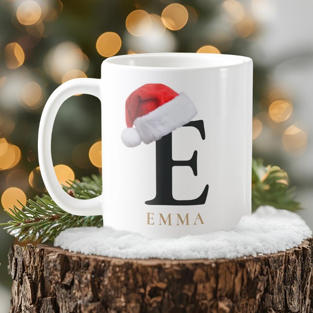 Caneca De Café Christmas Monogram Mug (Criador carregado)