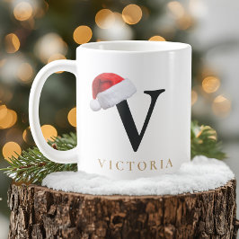 Caneca De Café Christmas Monogram Mug