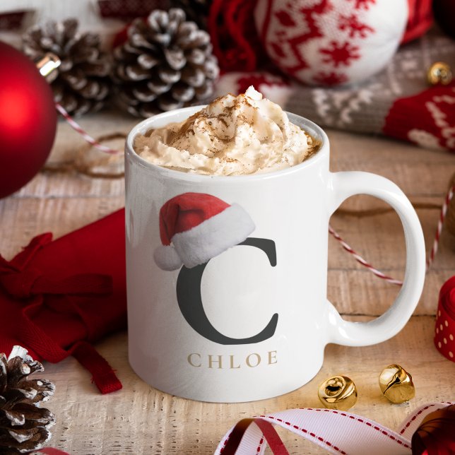Caneca De Café Christmas Monogram Mug (Criador carregado)