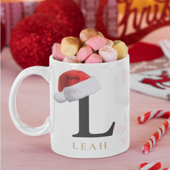 Caneca De Café Christmas Monogram Mug (Criador carregado)