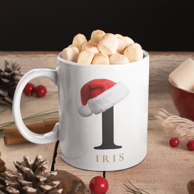 Caneca De Café Christmas Monogram Mug (Criador carregado)