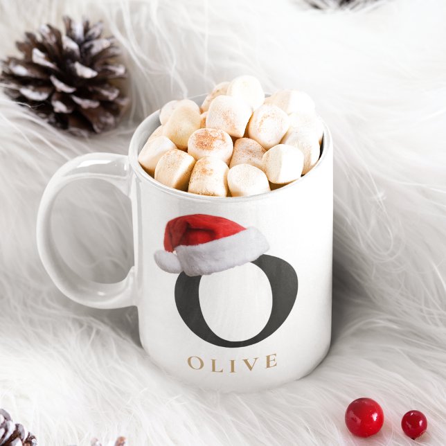 Caneca De Café Christmas Monogram Mug (Criador carregado)