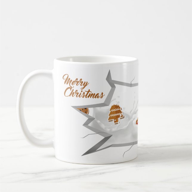 Caneca De Café Christmas mug Cookies and Milk (Esquerda)