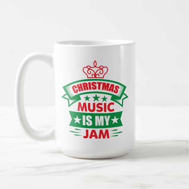 Caneca De Café Christmas Music is My Jam-86254 (Esquerda)