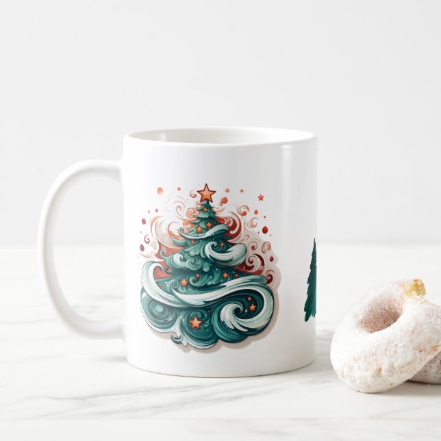 Caneca De Café Christmas, New Year, Classic Mug, 11 oz (Com Donut)