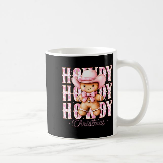 Caneca De Café Christmas Nk Gingerbread Cowboy Cowgirl Howdy West (Direita)