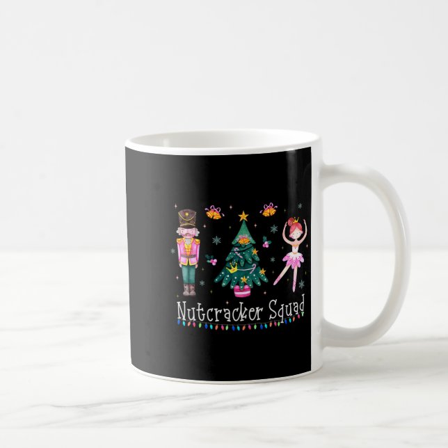 Caneca De Café Christmas Nutcracker Squad Ballet Dance Women Kids (Direita)