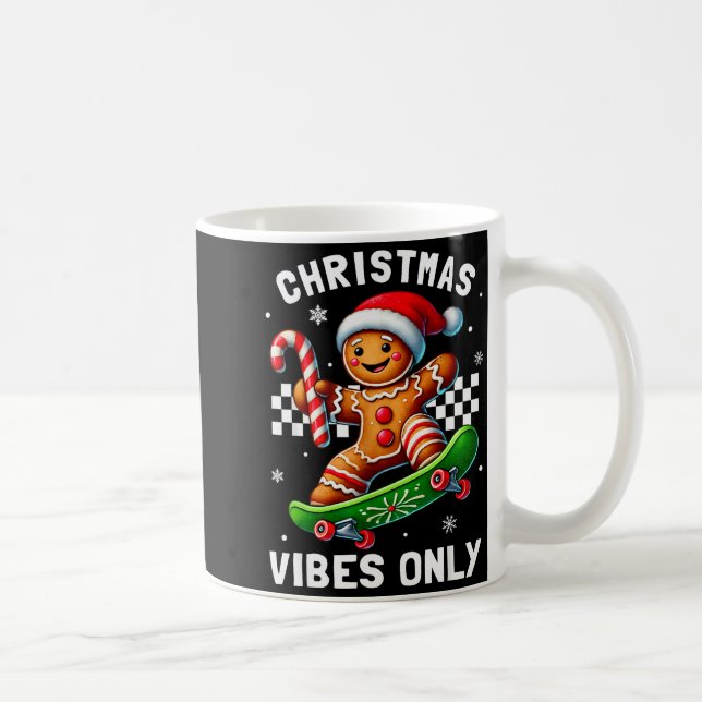 Caneca De Café Christmas Pajamas Funny Gingerbread Ginger Christm (Direita)
