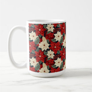 Caneca De Café Christmas Poinsettia