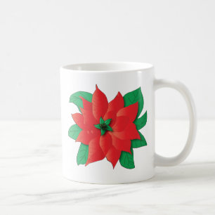 Caneca De Café Christmas Poinsettia Mug