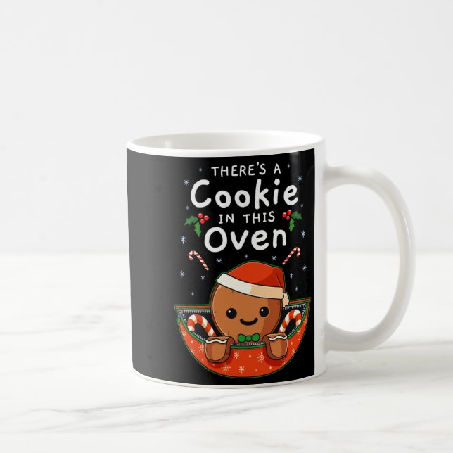 Caneca De Café Christmas Pregnancy Gingerbread Man Baby Cookie In (Direita)