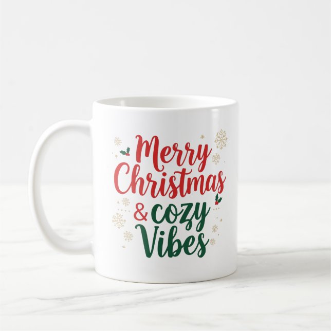 Caneca De Café Christmas Quote Mug , Holiday Gift Mug (Esquerda)
