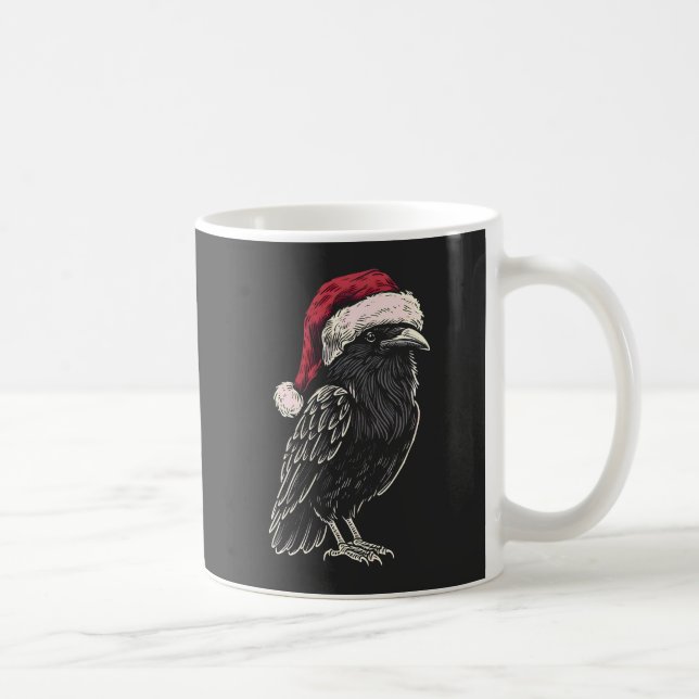 Caneca De Café Christmas Raven (Direita)