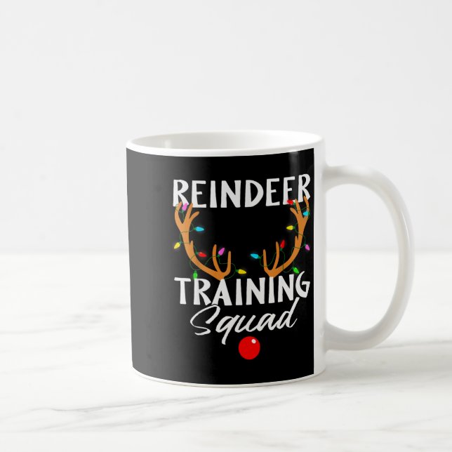 Caneca De Café Christmas Running Reindeer Runner Training Squad T (Direita)
