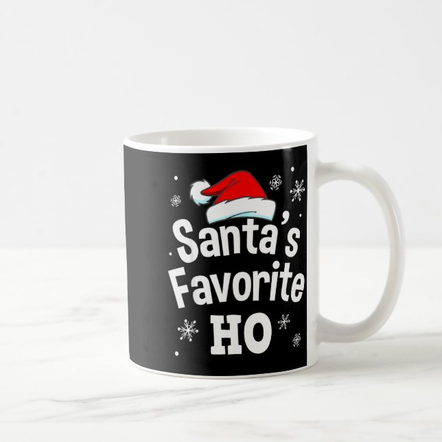 Caneca De Café Christmas Santa's Favorite Ho Shirt, Adult Naughty (Direita)