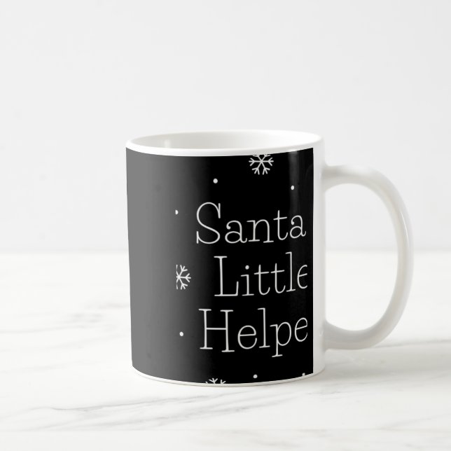Caneca De Café Christmas Santas Little Helper T Shirt  (Direita)