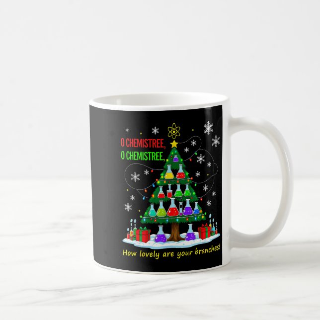 Caneca De Café Christmas Science Teacher 67 Meme Santa Oh Chemist (Direita)