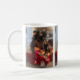 Caneca De Café Christmas Sheltie mug