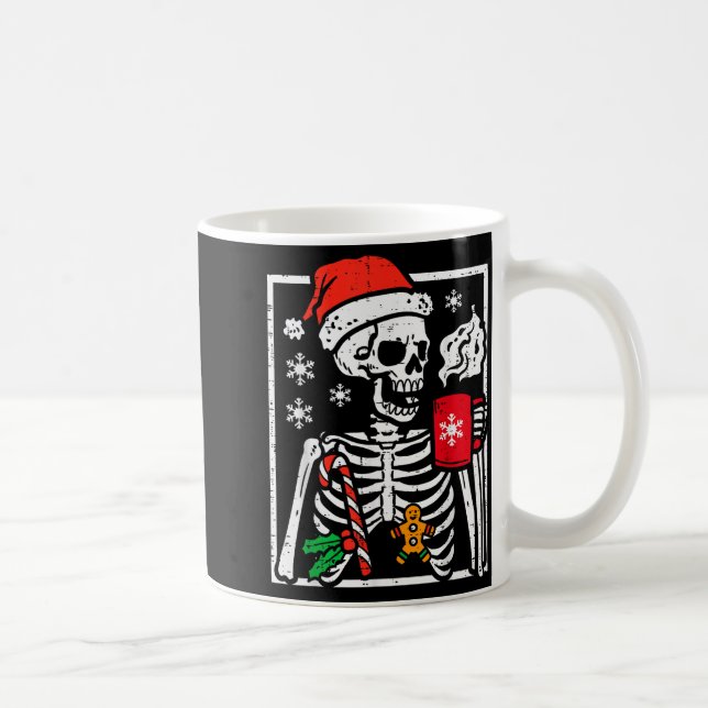 Caneca De Café Christmas Skeleton Hot Chocolate Xmas Men Women Ki (Direita)