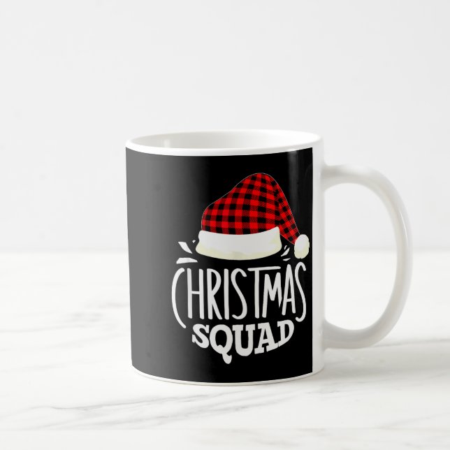 Caneca De Café Christmas Squad Family Group Matching Christmas Pa (Direita)