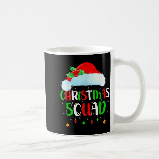Caneca De Café Christmas Squad Matching Family Group Santa Xmas P (Direita)