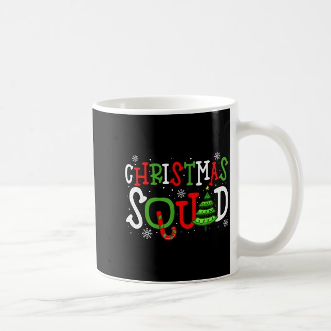 Caneca De Café Christmas Squad Shirt, Christmas Matching Family P (Direita)