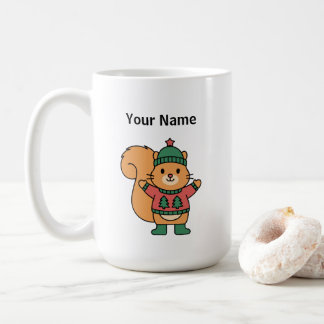 Caneca De Café Christmas Squirrel Mug