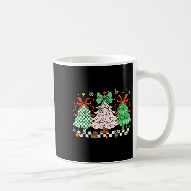 Caneca De Café Christmas Tis The Season Coquette Bow Christmas Tr (Direita)