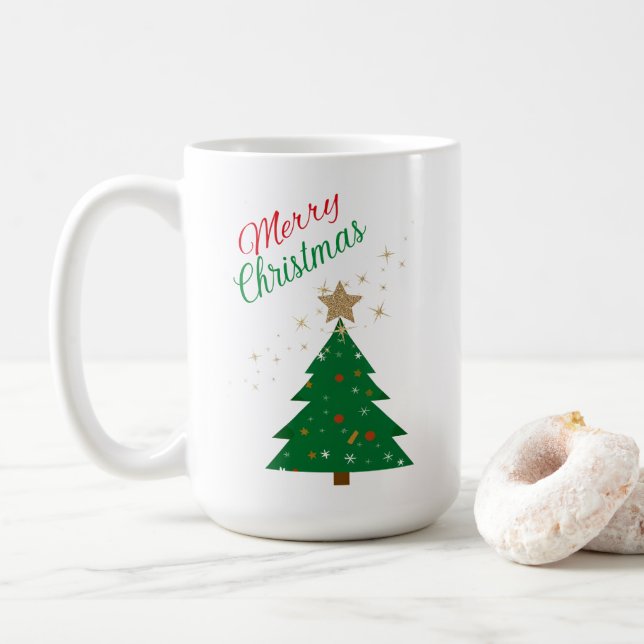 Caneca De Café Christmas tree (Com Donut)