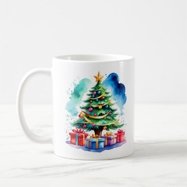 Caneca De Café Christmas Tree Personalized Mug (Esquerda)
