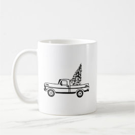 Caneca De Café Christmas tree truck