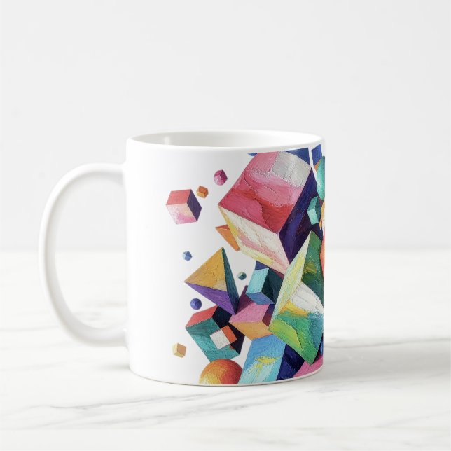 Caneca De Café Chromatic Cube Symphony (Esquerda)