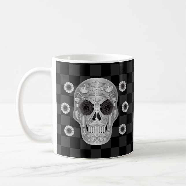 Caneca De Café Chrome Calavera (Rosa preto) (Esquerda)