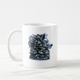 Caneca De Café Chrome Wolf Bust