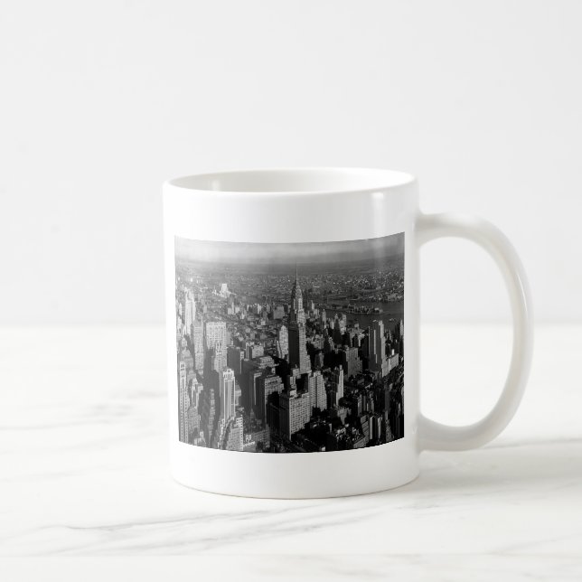 Caneca De Café Chrysler Building New York Manhattan (Direita)