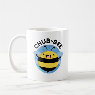 Caneca De Café Chub-Bee Engraçado Chubby Bee Pun