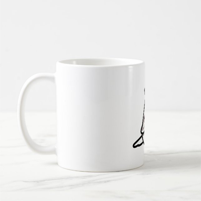 Caneca De Café Chubby Cinnamon White Pied Cockatiel (Esquerda)