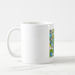 Caneca De Café Chubby Parrotlet Pattern