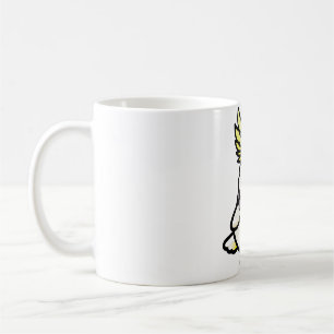 Caneca De Café Chubby Plucker Cockatoo com creme de enxofre