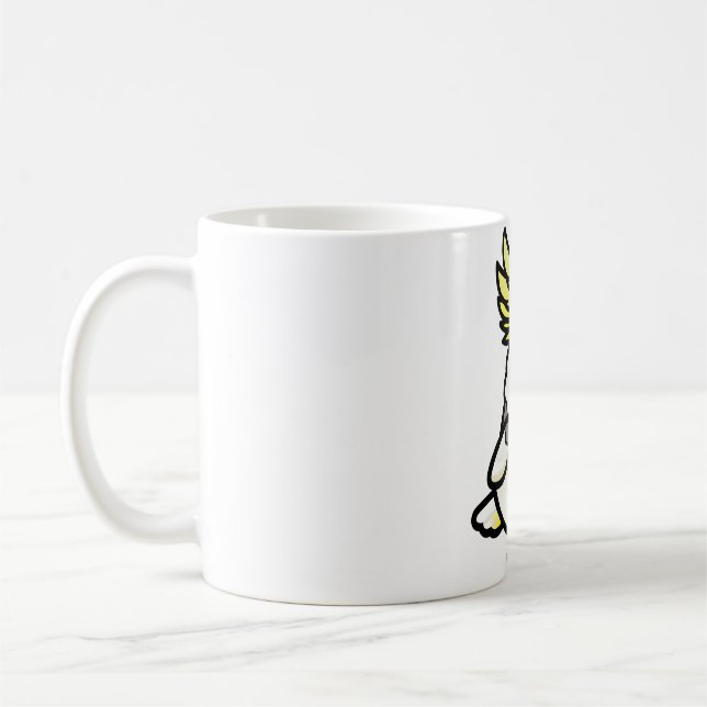 Caneca De Café Chubby Plucker Cockatoo com creme de enxofre (Esquerda)