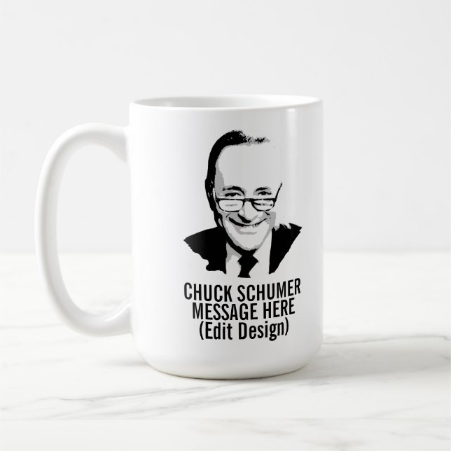 Caneca De Café CHUCK SCHUMER Personalizado (Esquerda)