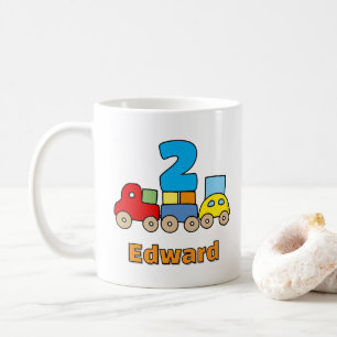 Caneca De Café Chugga Chugga Dois Dois Trem de 2º Aniversário