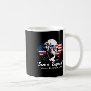 Caneca De Café Chupa-ela Inglaterra Engraçado 4 de Julho George W