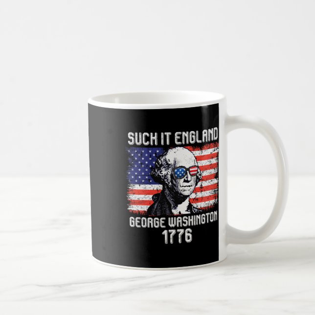 Caneca De Café Chupa Inglaterra George Washington 1776 Independên (Direita)