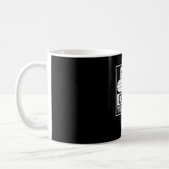 Caneca De Café Chupando a Equipe Engraçado Curler Estou aqui para (Esquerda)