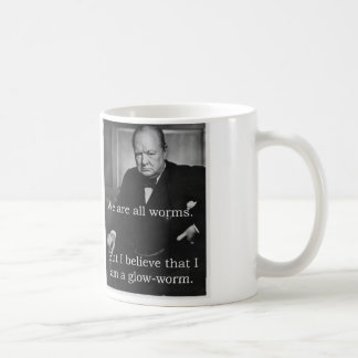 Caneca De Café Churchill: Eu sou um Glowworm