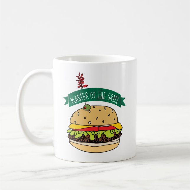 Caneca De Café CHURRASCO Burger Master da grelha (Esquerda)